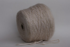 Пряжа с мохером и люрексом Iris от Pool Filati, цв.22060-222 Beige